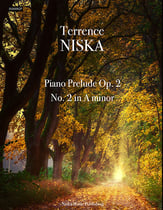 Prelude Op. 2, No. 2 in A minor. piano sheet music cover